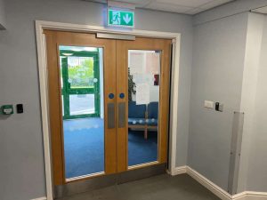 New Fire Door Installation Wolverhampton Primary School snf solutions ltd